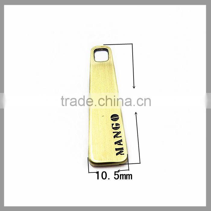 Bag Parts Custom Logo Metal Zipper Puller Sliders