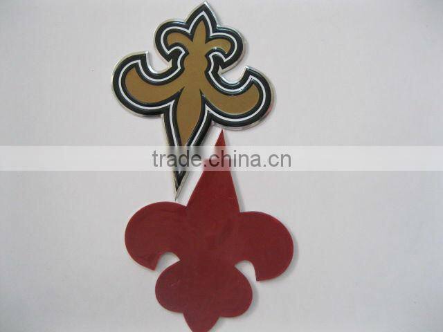 special custom metal printed plate stickers
