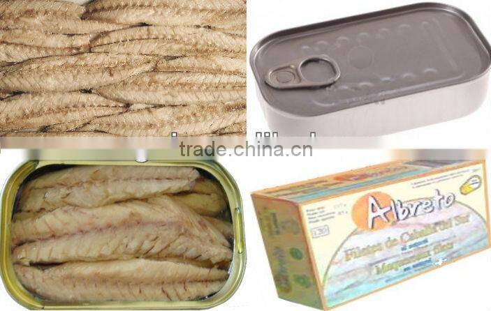 Canned Mackerel Fillet in Vegetable Oil