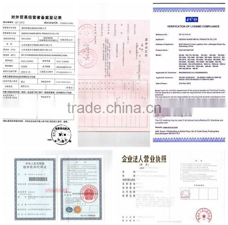 2016 most popularest chicken egg incubator / 528 pcs chicken incubator