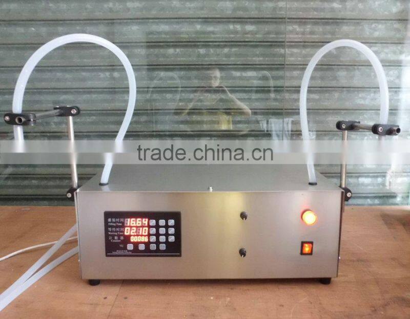 Stainles steel semi automatic electric Double nozzle engine oil filler shampoo filling machine Liquid Soap Filling Machine