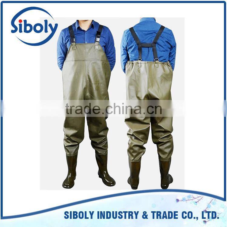 Wholesale customized fishing wader used as waterproof workwear uniforms