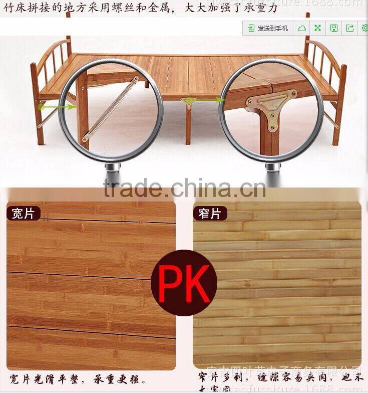 FD-16315 bamboo folding bed/wood folding bed/outdoor bed
