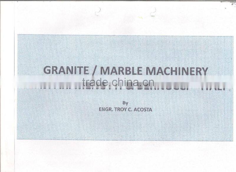 MOVING GRANITE/MARBLE BLOCK AND SLAB MACHINE FROM ITALY
