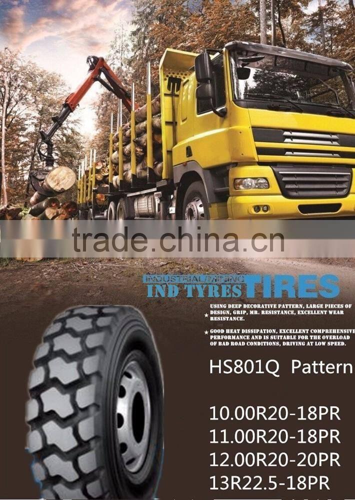 CHINESE NEW RADIAL TRUCK TIRE 10.00R20 HS801Q FOR SALE OF KAPSEN