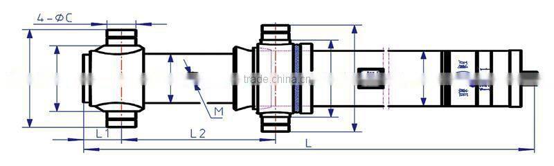 hydraulic telescopic cylinder for vehicles/truck parts manufacturer