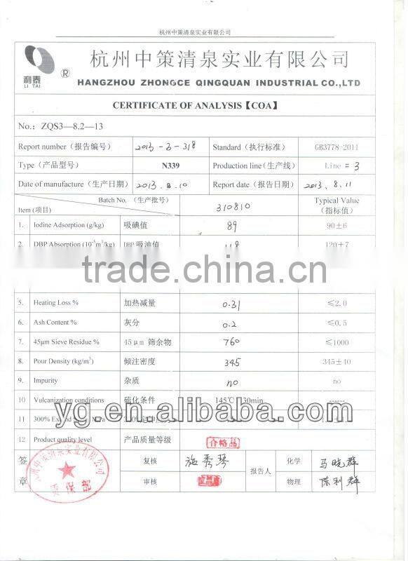 carbon black N339(HAF-HS) for rubber industry,conveyor belts,plastic,cables,ink,master batch