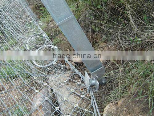 Hot-dipped Galvanized wire rope mesh/SNS protective mesh