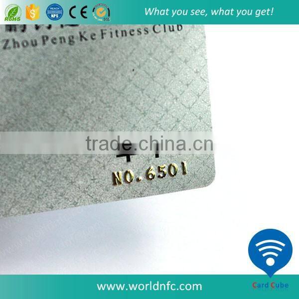 Plastic Member Card with Serial Numbers