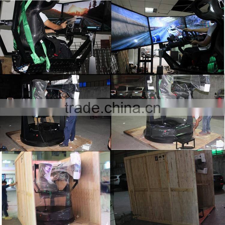 8D Virtual reality interactive experience game play driving simulator car racing games VR cinema