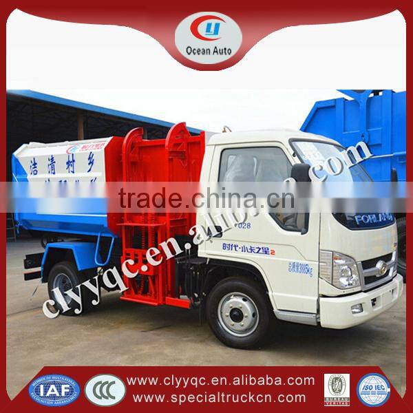 FORLAND 3m3 garbage truck,Small garbage truck,Recycling garbage can cleaning truck