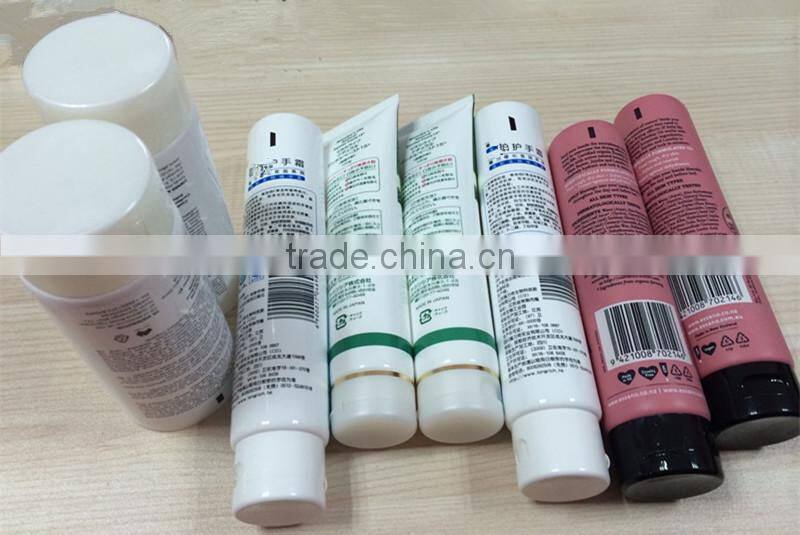 Flat plastic laminated tubes for cosmetic,plastic BB cream tube