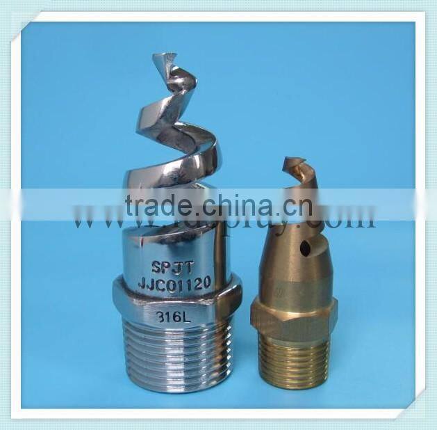 Dongguan stainless steel brass or plastic water spiral spray nozzle