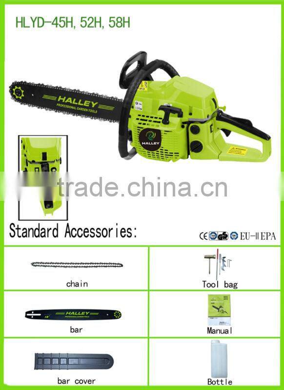 gasoline the best brand saw 4500 with 16"/18"oregon saw HLYD-45H