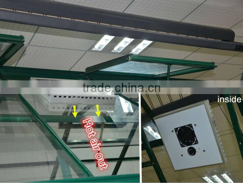 Energy saving greenhouse ventilation solar powered outdoor fans