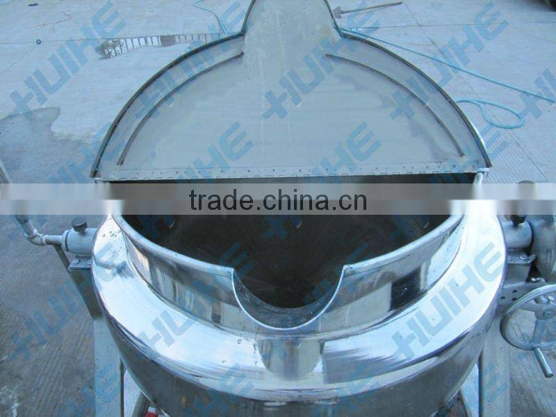 steam heating tilting chicken jacketed kettle/cooking pot