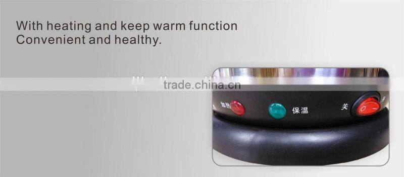 Stainless steel electric kettle with keeping warm function