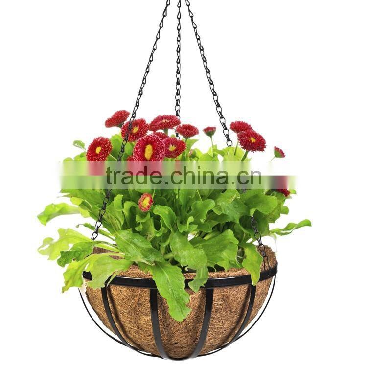 Planter fiber handcraft decorative hanging basket hanging plant pots