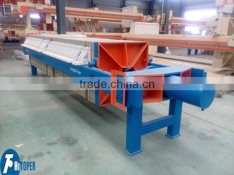 High efficiency unattended membrane filter press inwater pollution treatment