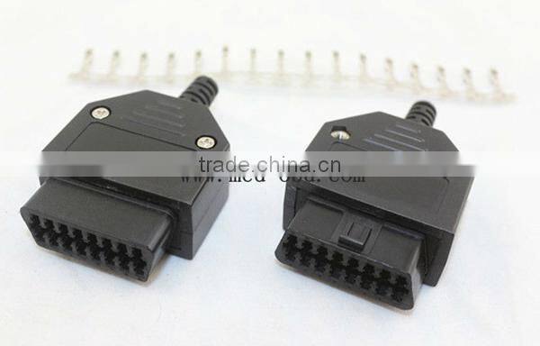 Assembled OBD2 Female Connector Plug with Enclosure