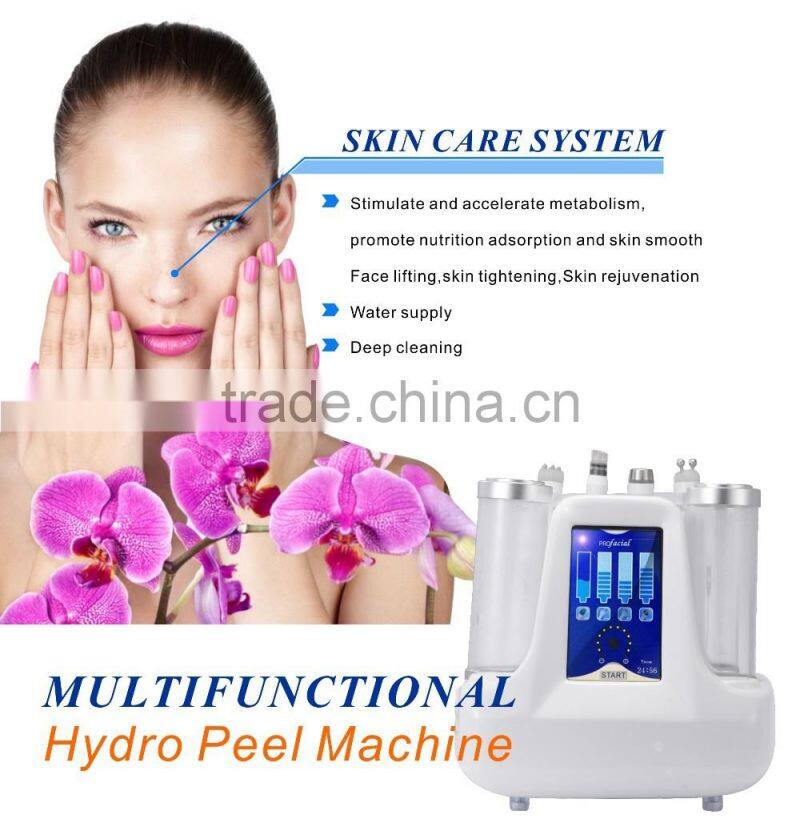 2017 Hot sale mini water peeling dermabrasion/ portable water oxygen jet peel machine