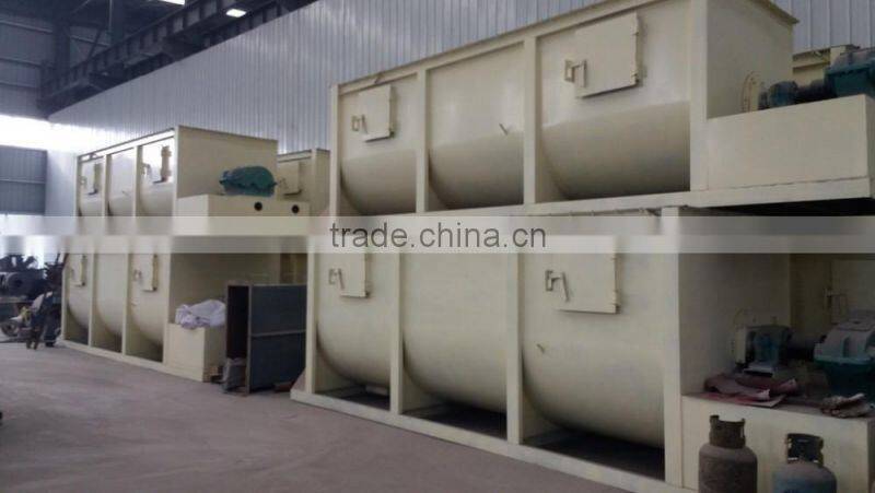 Spiral lime slaker for slaking of quick lime into calcium hydroxide