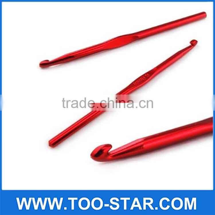 Multicolor Metal Handle Aluminum Crochet Hooks Knit Needles Crochet Hooks