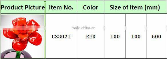 wholesale best selling handmade glass items art and craft flower decoration supplies