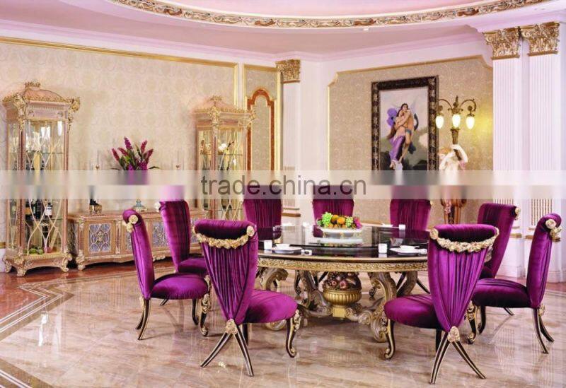 Italy Rose Carving Green Fabric Upholstered King Size Bed/ Baroque Style New Design Bedroom Furniture/Romatic Wooden Wedding Bed