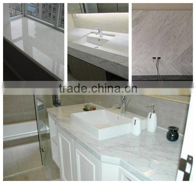 Carrara white marble tile