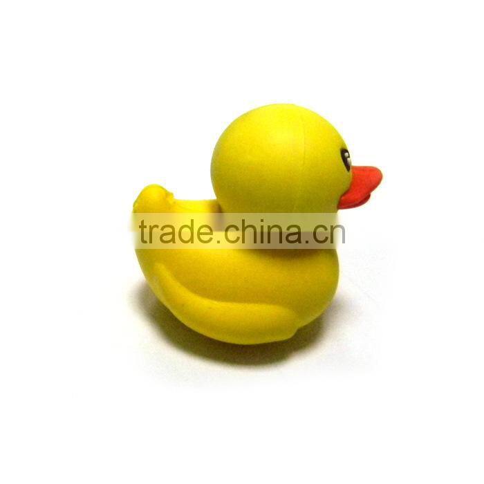 PVC creative usb sticker Cartoon cute little yellow duck Usb stick