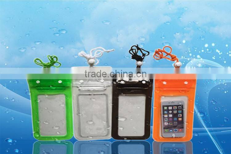 Top selling waterproof bag,PVC waterproof bag with lanyard for cellphone