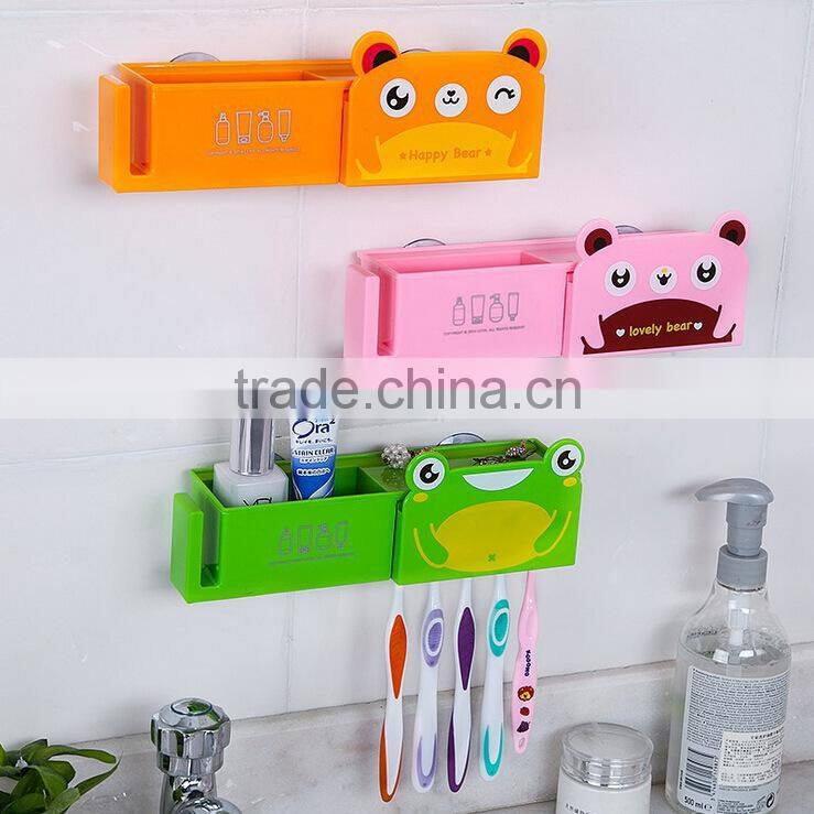 N161 New products cartoon animal sucker family toothbrush holder