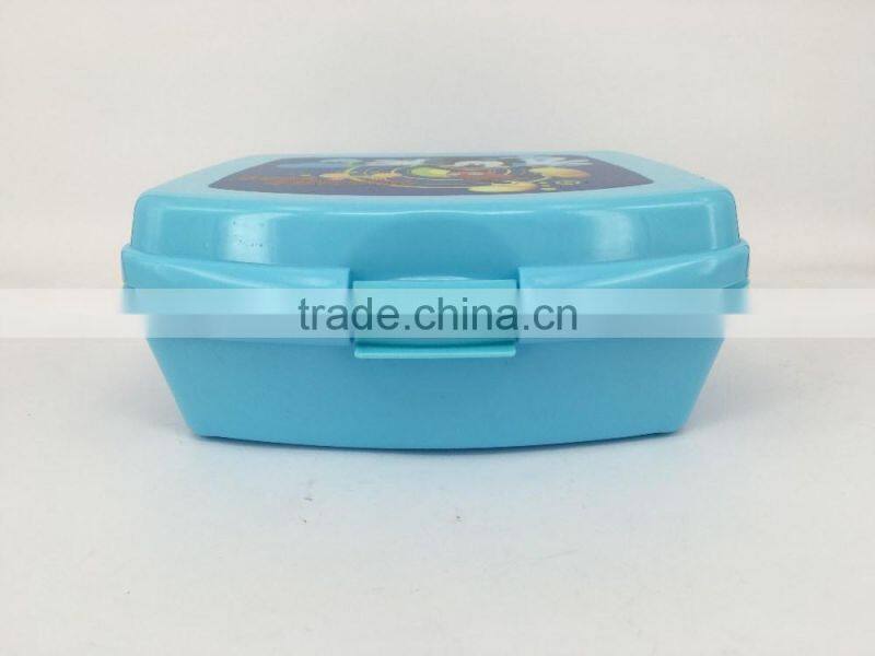 PP Manufacturer eco-friendly portable plastic kids lunchbox with cartoon printing