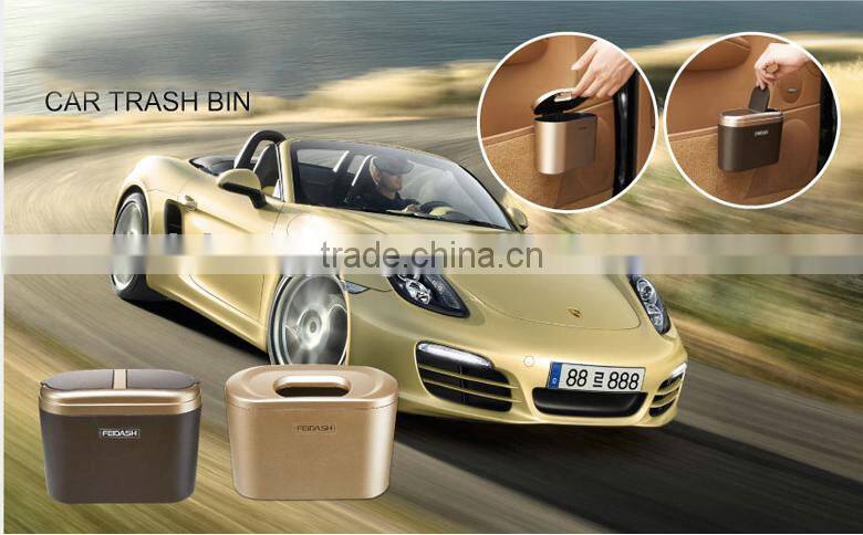 Mini Auto Car Vehicle Trash Rubbish Dust Can Litter Garbage Holder Container Bag Bin
