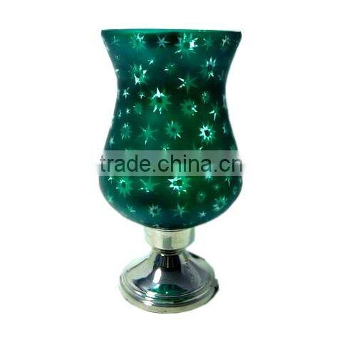 Decorative Glass Metal Hurricane
