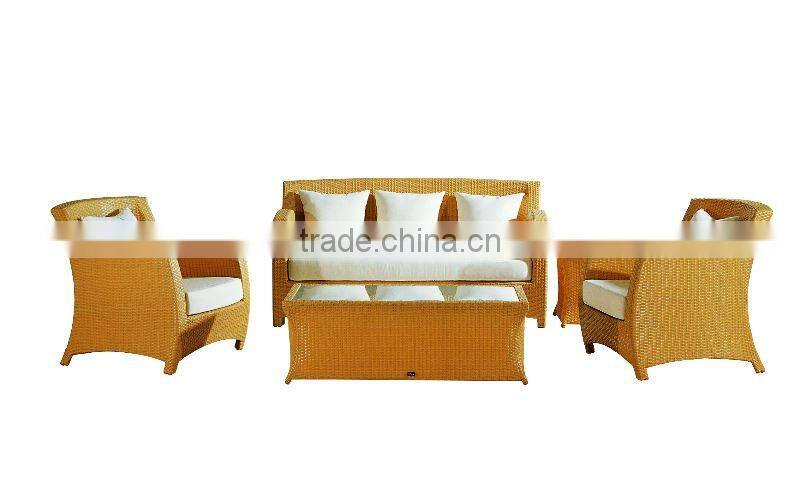 modern rattan leather sofa