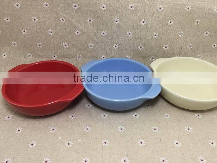 Rural style ceramic plates,stocked porcelain bakeware plate