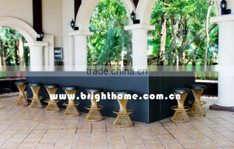 Big Bar Table and Bar Chair BP-915 outdoor PE wicker products