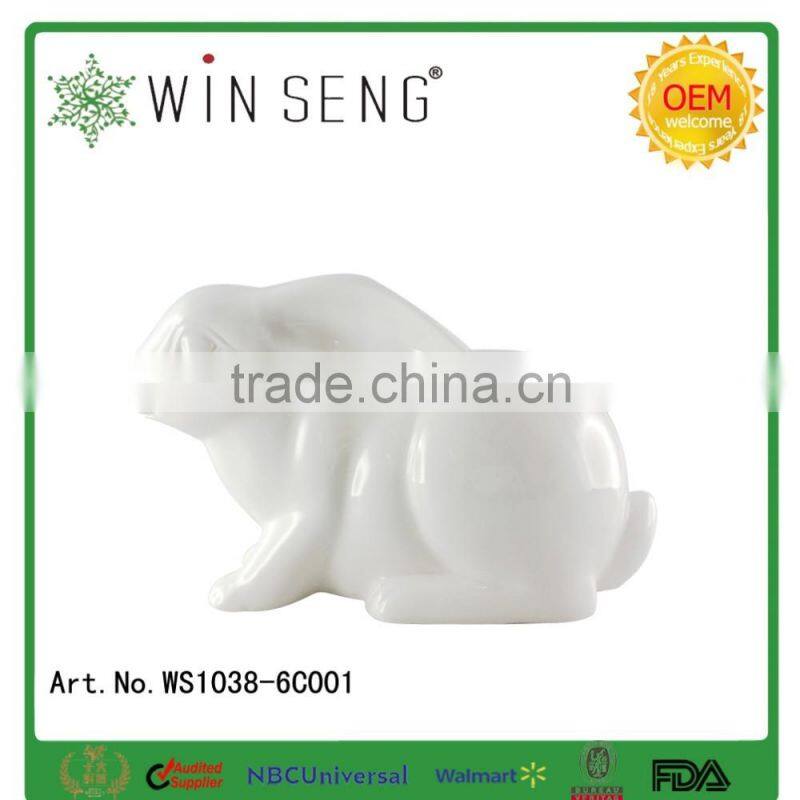 newest and high quality of the ceramic home decoration with the rabbit design for