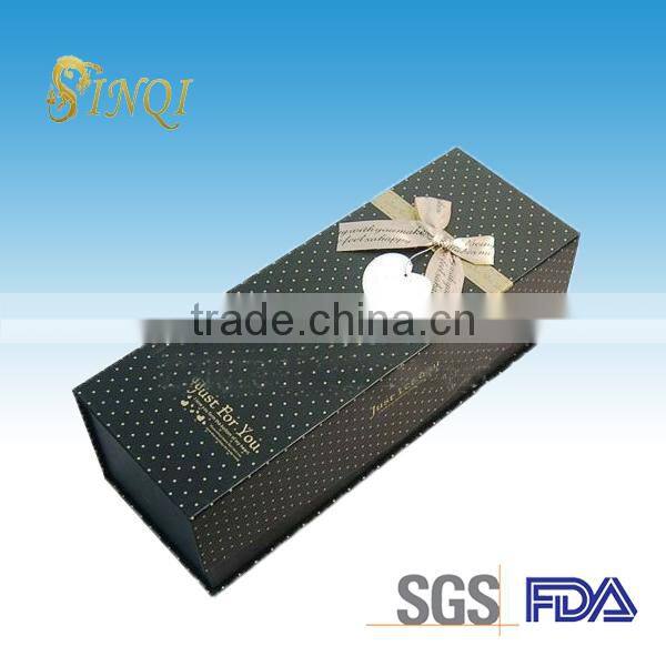 Black color wine glass packaging boxes