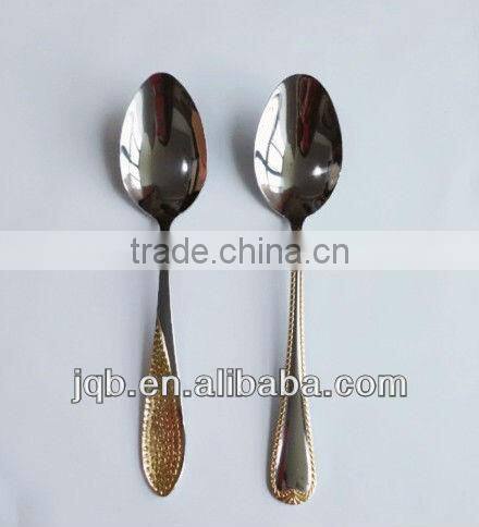 gold-plated stainless steel flatware set cutlery set