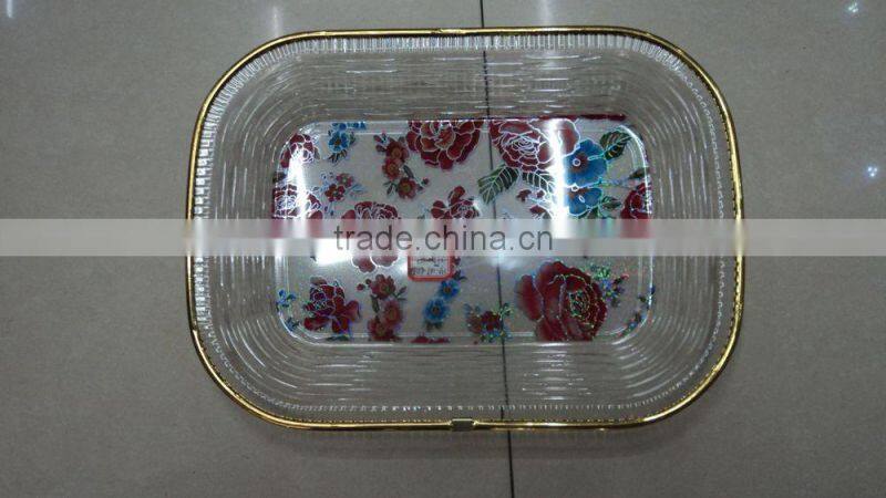 Plastic bottom transparent disc flowers in Phnom Penh