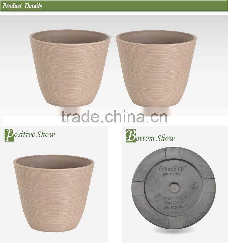 Decorative Garden mini Terracotta Pots Wholesale From Greenship/ 20 years lifetime/ lightweight/ UV protection/ eco-friendly