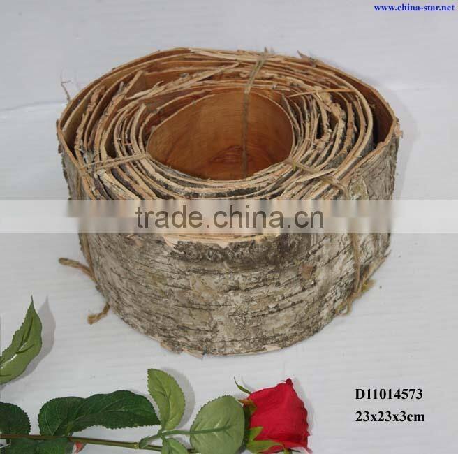 natural birch bark roll