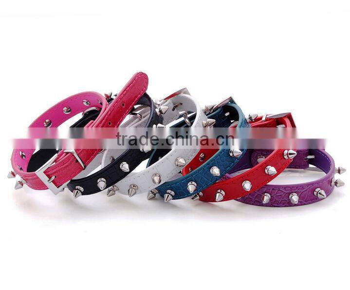 2016 Wholesale Punk spike rivet studs wholesale pet collar