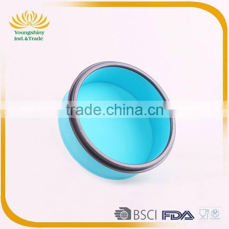 Silicone collapsible tiffin lunch box