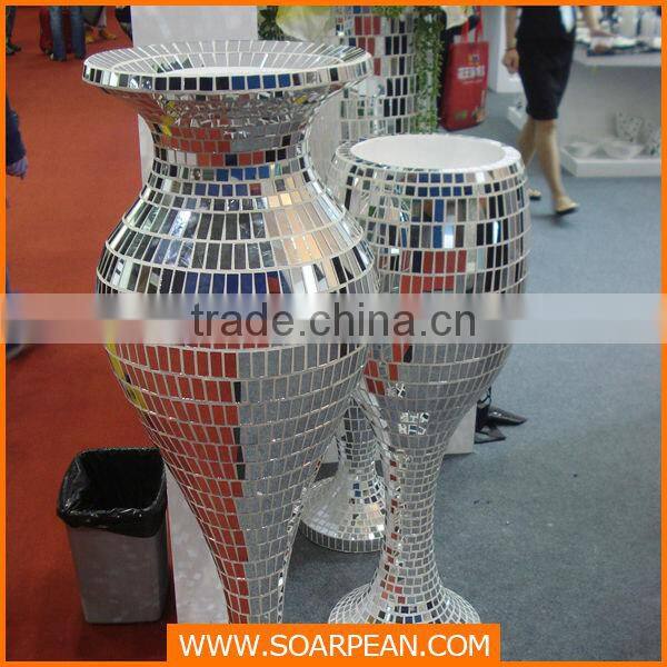 fiberglass floor vase, resin flowerpot
