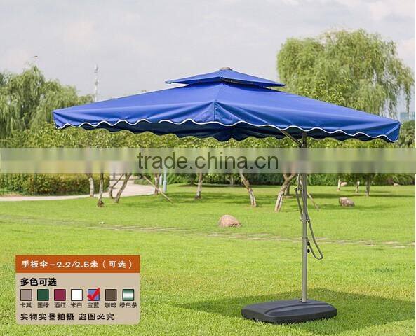 Wholesale outdoor sunshade umbrella outdoor patio umbrella double square wrench security guard umbrella
