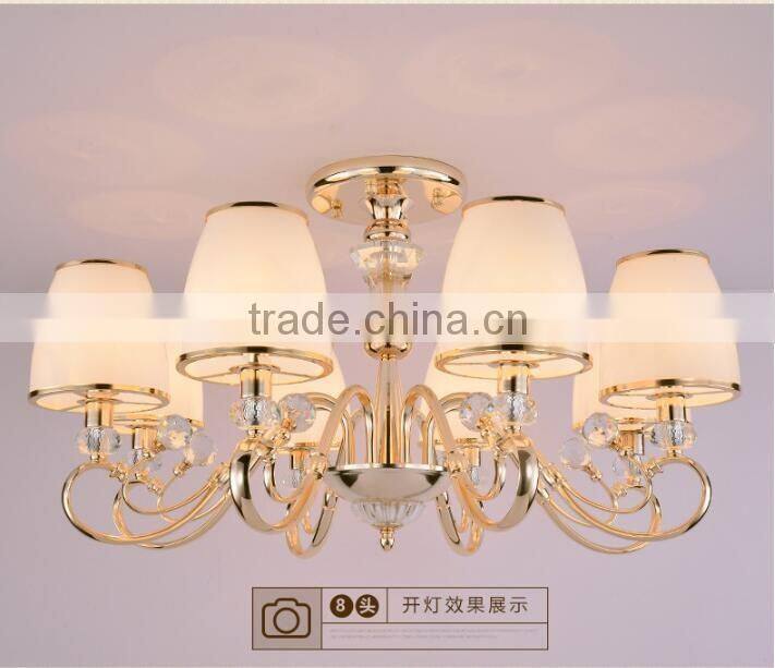 M949 Momoda luxury Crystal contemporary living room bedroom golden lighting chandelier pendant lamp